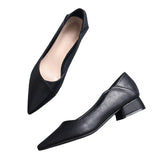 Breakj Single Shoes Women 2025 Work Clothes To Work Shoes Coarse Heel Do Not Tired Women Shoes Professional Work Shoes Women