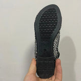 Breakj Round-Headed Sandals In The Summer Of 2025, Net Red-Strowed Short Boots Summer Sexy Large-Size Flat