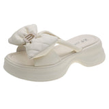 Breakj Slippers Women Wear Net Red Summer Sandals 2025 New Summer Cute Fashion Bow In
