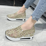 And Autumn Pro-Style Summer Net Sheet Shoes With Thick Heels, Set Feet And Low Upper Casual Shoes Are Fashionable To Wear Overfoot Casual