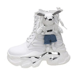 Breakj Martin Boots Female Autumn Winter 2023 New Station Locomotive Boots Female Boots Cartoon Korean Version High Help Ankle