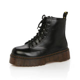 Breakj New Women's Boots Martin Boots High-Quality Autumn And Winter Pine Cake Thick-Bottomed Punk Women's Short Boots Fashion Women's