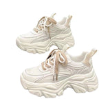 Breakj Dad Shoes Women 2025 Autumn And Winter New Loose Pastry Single Shoes Fashion Thick Soles To Increase The Leisure Small White