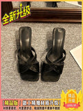 Breakj Chinese Slope And Cool Slippers Women 2025 Summer New Fairy Style Design Sense Hedley