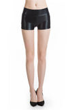 Summer Women Sexy Shorts Elastic Waist Bright Silver Gold Club Shorts Polyester Female Celebrity