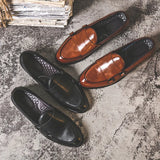 Breakj British Small Leather Shoes Men's Korean Version Dou Dou Pedal Set Leather Shoes Pointed Casual Shoes Taobao