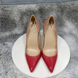Gradient Colors Collection Women Pointy Toe High Heel Party Shoes Fashion Designer Comfortable Slip On Stiletto