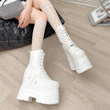 Breakj High Shoes Cos One Thick Sole Height Martin Boots Small Size Summer Exhibition Loose Cake Thick Soles