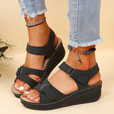 Heeled Sandals Women Summer 2023 Casual Open Toe Platform Gladiator Sandals Woman Plus Size 43 Non Slip Beach Shoes
