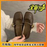 Breakj Fairy Wind Word-Type Buckle With Lazy Shoes 2025 Net Red Fried Street High Value Light Mouth Anti-Slip Single