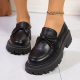 Breakj Lefford Shoes Women's 2025 New Spring And Summer Women's Shoes Thick-Soled Shoes Spring And Autumn English Small Leather