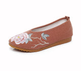 Breakj Shoes Oxford Sole Cloth Shoes Plain Tea Clothes Spring And Autumn Mother Shoes Women's Single Shoes Embroidered