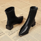 Breakj Sharp-Headed Short Boots Women's Boots 2025 New Autumn And Winter High And Fry Street Korean Small Ankle
