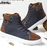 Autumn Winter Male Footwear Patchwork Flats sneakers High Top Men Shoes Canvas Men Casual Shoes BIG Size