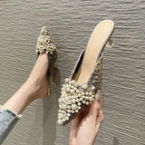 New 2023 Fashion Web Celebrity Design Cool Drag Women Spring And Summer Versatile Pointed High Heels Work