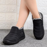 Women's Boots Waterproof Snow Boots Women Fashion Winter Boots Round Toe Shoes Woman Keep Warm Ladeis Shoes Slip On Female