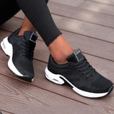 Women Fashion Outdoor Women Casual Shoes Flat Women's Sneakers Trainers Lace-up Mesh Sneakers Walking Shoes Woman