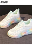 Women's Shoes 2023 Spring Luxury Designer Chunky Sneakers Running Platform Sports Shoes Woman Tennis Female Thick