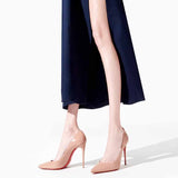 Breakj Heels On The Bed Of High-Heeled Shoes With Ultra-High Female Fine Heel 2025 New Autumn Black 10 Cm Sexy Pointed Single