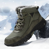 Breakj Hiking Large Snow Boots Men Plus Thick Sneakers Waterproof Cold To Keep Warm High-Tight Cotton Boots