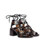 Black Platform Sandals Chunky Block Heels Punk Shoes Gothic Ladys Sandalias Rome Womens Gladiator Sandal Platform