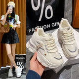 Breakj Net Face Old Dad Shoes Women 2025 Spring And Summer New Fashion Casual Lace Single