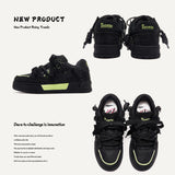 Breakj Shoes Niche Design Shoes With Small Black Shoes Bread Shoes Street Trend Men's And Women's Same Couple Shoes Men's Shoes Men's