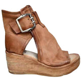 Sandals Summer High-Heeled Heel Sandals Women's 2024 New High-Heeled Thick-Soled Fish Mouth Sandals Size