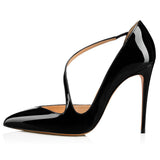 Leather High Heels, Fine High Heels, Elegant Pointed Single Shoes Supply E-Commerce Direct