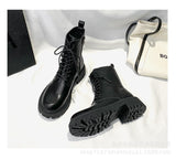 Women's Long Boots Autumn 2023 New Mix With Thick Platform Martin Boots Thin Boots Short Boots Spring And Autumn Single