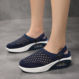 Large Mesh Women's Shoes, Daily Single Shoes, One Foot, Half-Drag, Breathable, Portable Air