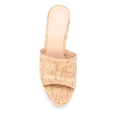 Large-Size Cork Bag With Fish Mouth Behind Empty Muller Slope Heel Waterproof Platform
