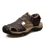 Men Sandals Genuine Leather 2023 Summer Outdoor Men Beach Sandals Big Sizes 38-48 Fashion Sandals Slippers Man
