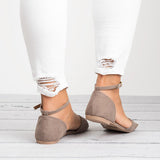 New Shoes Woman Open toe One-Strap Belt Wraps Cross-Knit Flat Women's Sandals Plus