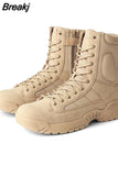 Sport Army Men Combat Tactical Boots Outdoor Hiking Desert Leather Ankle Boots Military Male Combat Shoes Botas