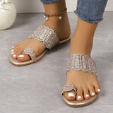 Breakj Sleeve Flat-Bottomed Slippers Women In Summer 2025 Flat-Bottomed Light Cool Slippers
