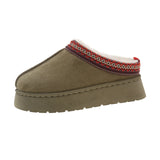 Breakj Boots Women's Fur Integrated 2025 New Autumn And Winter Plus Velvet Warm Cotton Shoes Bales Half-Dragging Hair