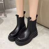 Breakj Boots Women's Spring And Autumn 2025 New Small Small Increases High-Bottomed Cigarette Boots Chelsea Boots Children's