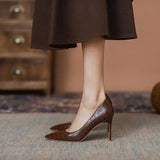 And Autumn New Comfortable Feeling High-Heeled Shoes Fine Heel Pointed Temperament Small Design Work Shoes Shallow Mouth Single Shoes