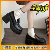 Breakj Out-Of-Home Temperament Thousands Of Gold Wind And Happy Shoes 2025 Women's New French Round Head Casual Mary Treasure Shoes