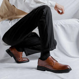 Breakj Size Men's Shoes Direct Sales English Style Business Casual Leather Shoes Summer High Sense Wedding Groom's Shoes