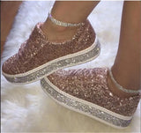 Breakj 2023 Spring Fashion Water Diamond Lide Size Flat Bottom With Women's Singles