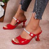 Breakj Summer New With Pearl Cool Shoes Fashion Wearing High And Coarse And Cold