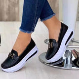 Breakj Women's Shoes Casual Mother Lefu Shoes Spring And Autumn With A Foot Pedal Shoes Single Shoe