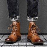 Leather Men Chelsea Boots Classic Men Boots Outdoor Warm Leathers Shoes Comfortable Walking Shoes Botas De