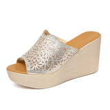 Summer Korean Version Of The New Baitai Cool Drag Thick-Soled Anti-Skid Thick-Soled Shoes Fashionable Water Drill Fish Mouth Slipper
