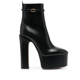 Brand Professional High-heeled Women's Boots Thick-soled Ankle Boots Thick-heeled Catwalk Fashion Noble Women's