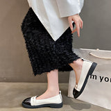 Breakj New Summer Retro British Wind Small Leather Shoes With A Foot Pedal French Single Shoes Mary Jane Women's