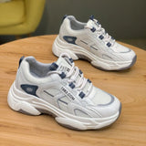 Breakj Dad Shoes Women In Tide 2025 Spring And Autumn New Breathable Thick Background Wear-Resistant Hong Kong Wind Blowing Street Leisure Sports