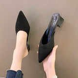 Summer New Baotou Half Slippers Female Fairy Style Outer Wear High Heel